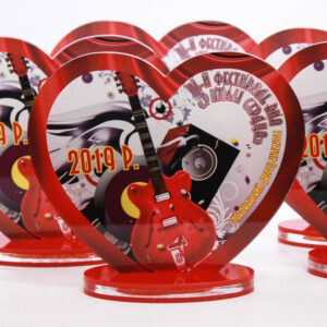 Приз акриловий Серце