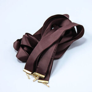 Стрічка текстурна коричнева (бронза) 25 мм