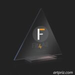 Нагорода скляна сучасна GL-50 h13см