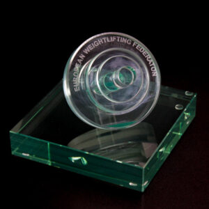 Приз Скляний ГРИФ ШТАНГИ ВИСОТА 16СМ PGG16