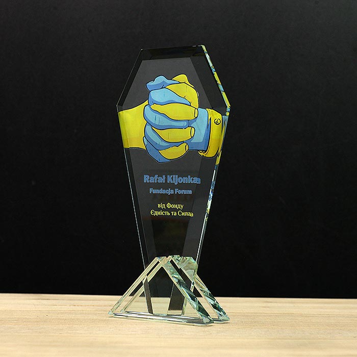 Приз зі скла GL-13 Висота 20см