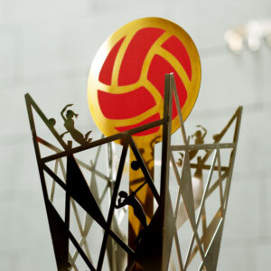 Престижний кубок з металу для жіночої команди з волейболу КІ6207А H62см