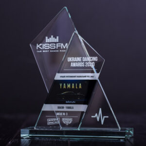 Нагорода скляна корпоративна GL-26 h12см