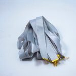 Стрічка текстурна сіра (срібло) 25 мм