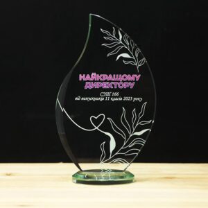 Приз скляний GL-3 Висота 16см
