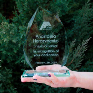 Приз скляний корпоративний GL-1