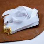 Стрічка текстурна біла 25 мм