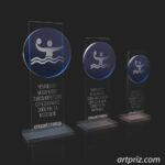 Нагорода скляна Водне поло GL-34/B h14