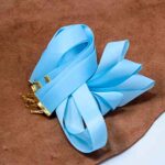 Стрічка текстурна блакитна 25 мм