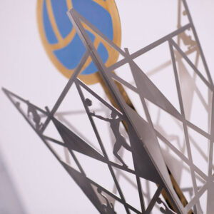 Престижний кубок з металу для чоловічої команди з волейболу КІ6206А H62см