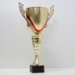 Кубок 5059А Пластиковий для нагородження, велика чаша з ручками, дерев'яна основа, h 42 см