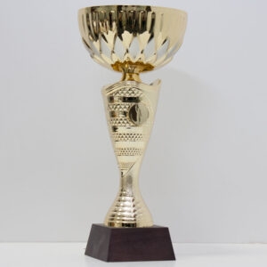 Кубок 5062А для нагородження чаша металева дерев'яна основа h31см