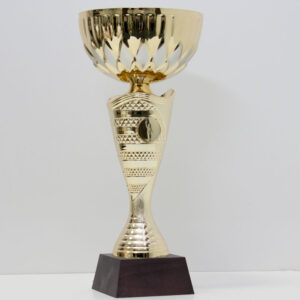 Кубок 5062В для нагородження чаша металева дерев'яна основа h28,5 см