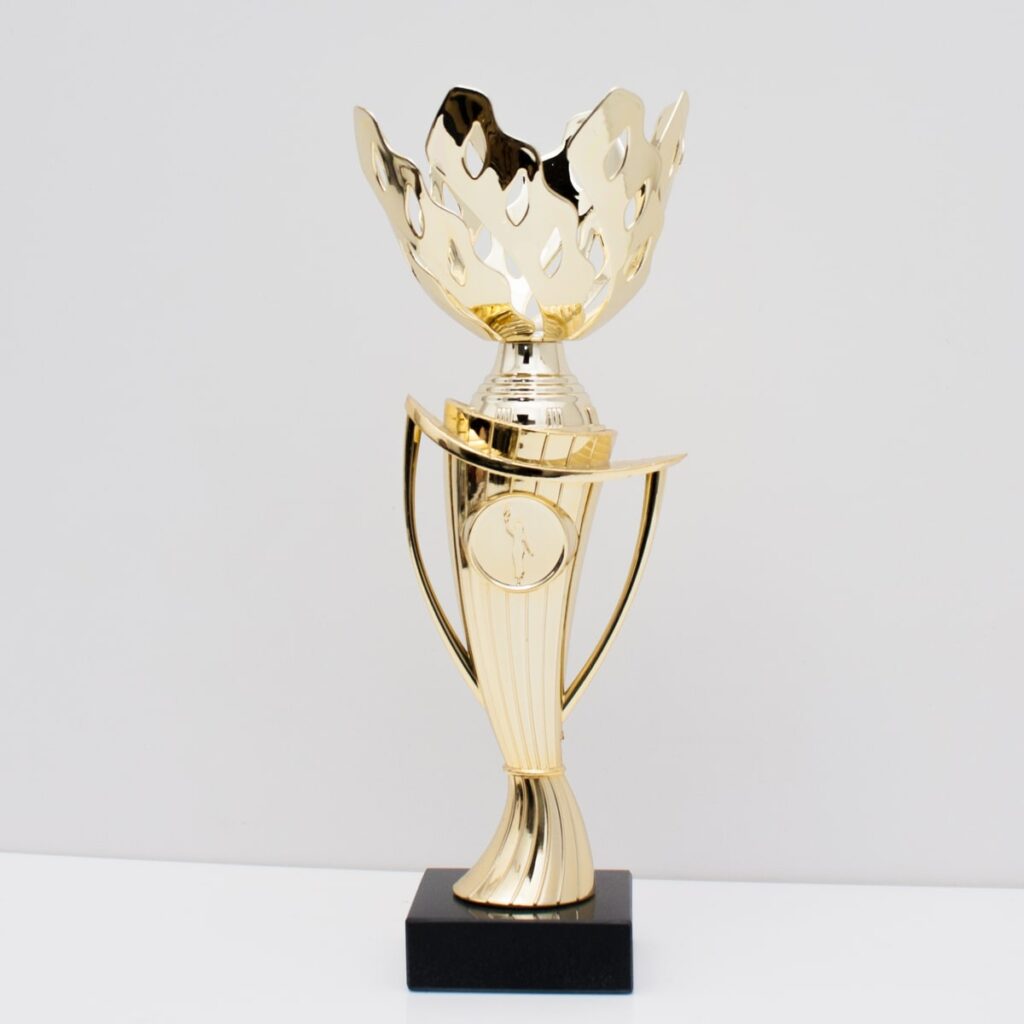 Кубок К1818С з ручками на мармуровій основі універсальна нагорода h28см