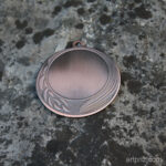 Медаль MF070 Бронза D70мм жетон 50мм штампована