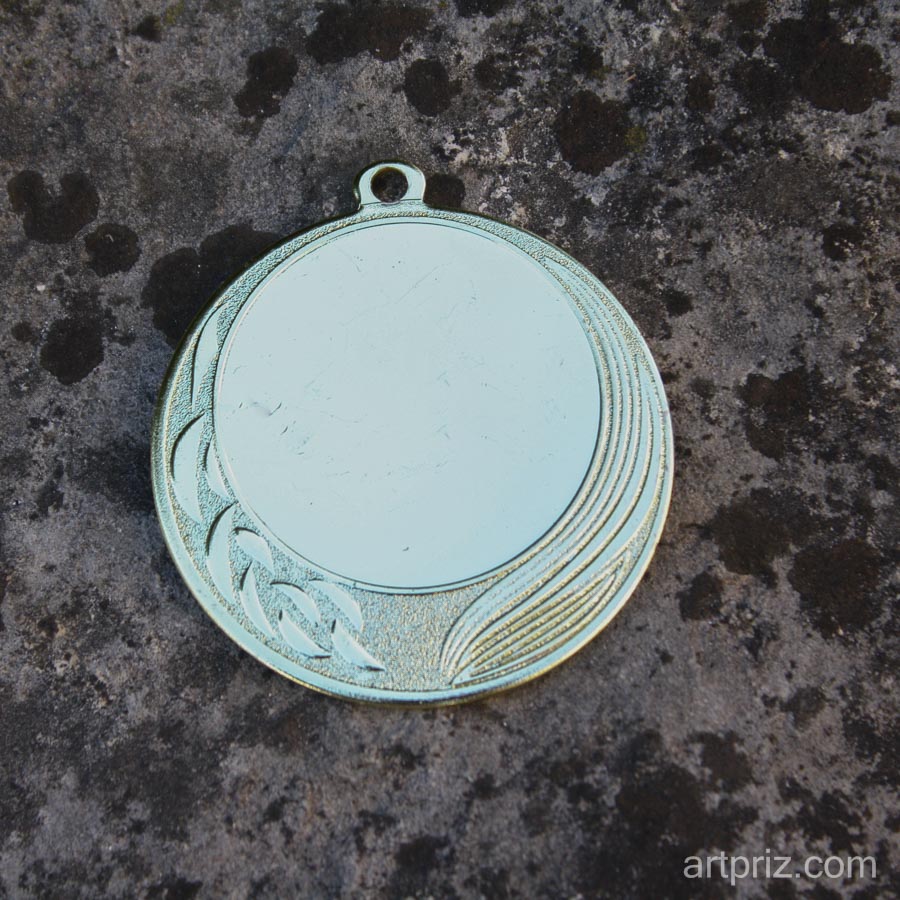 Медаль MF070 Золото D70мм жетон 50мм штампована