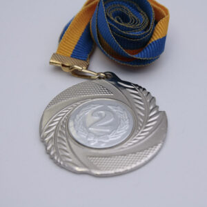 Медаль МА5010 Срібло зі стрічкою D50мм з жетоном D25мм