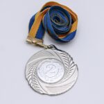 Медаль МА5010 Срібло зі стрічкою D50мм з жетоном D25мм