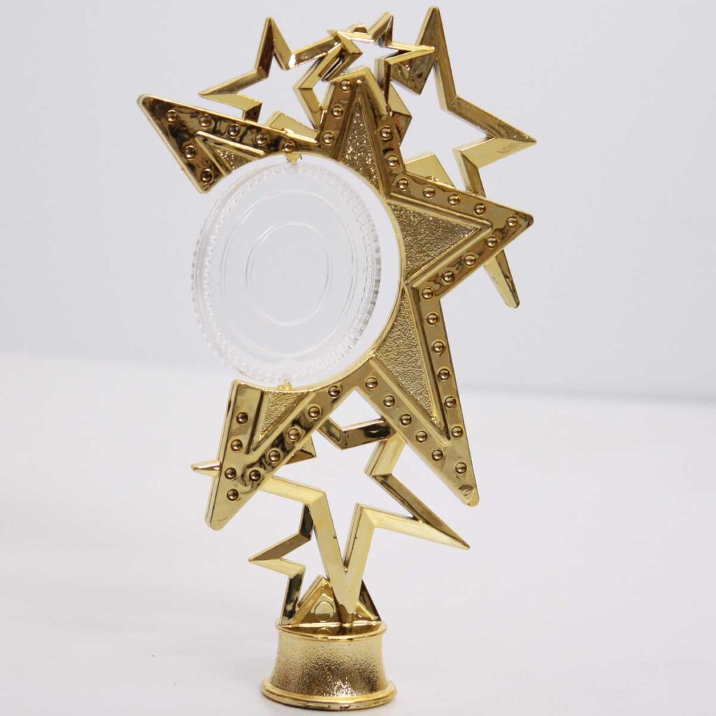 Фігурка Зірка з поворотним жетоном 50мм універсальна дизайнерська нагорода h17см