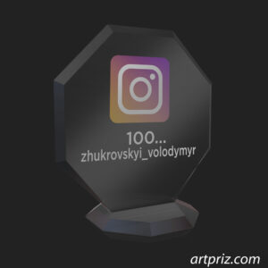 Приз корпоративний інстаграм GL-8 h16см