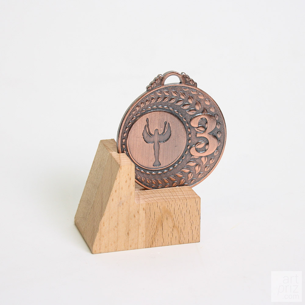 Медаль MA305 Бронза D50мм Жетон D25мм универсальная с выбитым призовым местом