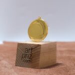 Медаль MA1040 Золото Д40мм місце під жетон 25мм