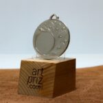 Медаль MA216 Серебро D50мм Жетон D25мм универсальная