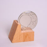 Медаль MA1745 Серебро D45мм место под Жетон D25мм со звездами