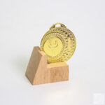 Медаль MA305 Золото D50мм Жетон D25мм универсальная с выбитым призовым местом