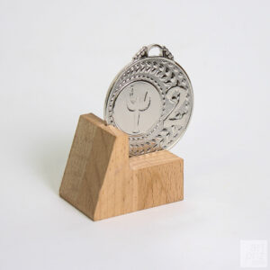 Медаль MA305 Срібло D50мм Жетон D25мм універсальна з вибитим призовим місцем