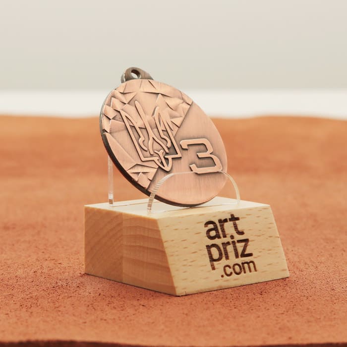 Медаль Ma1340 Бронза D40мм металева