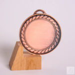 Медаль MA078 бронза D70мм місце під жетон 50мм з вінком