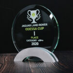 Нагорода скляна теніс GL-39 h18см