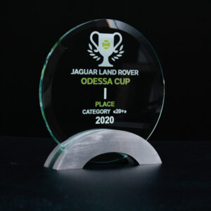 Нагорода скляна теніс GL-39 h18см