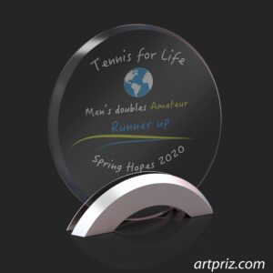 Нагорода скляна теніс GL-39 h18см