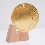 Медаль МА086 Gold D70мм місце під жетон 50мм