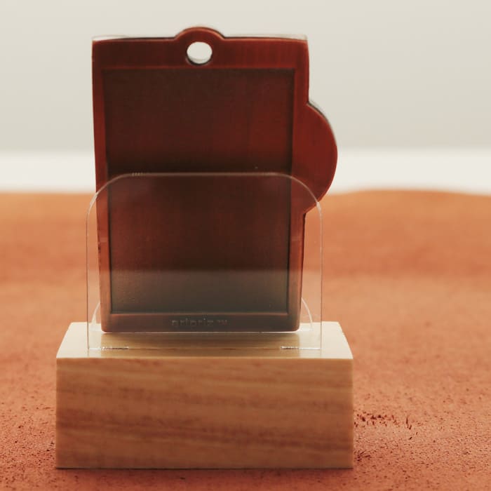 Медаль МА088 Bronza прямокутна з гербом України місце під Жетон D25мм (65*40мм)