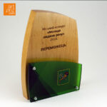 Награда дерево-акрил для городского конкурса молодой человек года