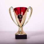 Кубок Бордо Висота 16см з місцем під Жетон D25мм На дерев'яній основі KB1625