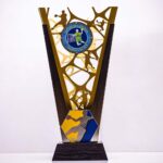 Унікальний кубок для нагородження з Гандболу з гравіюванням з металу КІ5604А