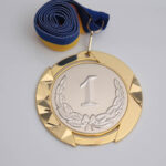 Медаль МА084 Золото зі стрічкою D70мм жетон D50мм