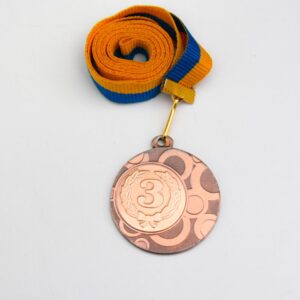 Медаль МА1140 Бронза зі стрічкою D40мм жетон Д25мм