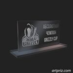 Нагорода скляна ММА GL-51 8,6*18см