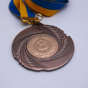 Медаль МА5010 Бронза зі стрічкою D50мм з жетоном D25мм