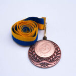 Медаль МА0540 Бронза с лентой D40мм жетон Д25мм