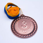 Медаль МА078 Бронза зі стрічкою D70мм жетон D50мм