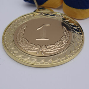 Медаль МА078 Золото зі стрічкою D70мм жетон D50мм