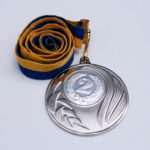 Медаль МА8650 Срібло зі стрічкою D50мм жетон Д25мм