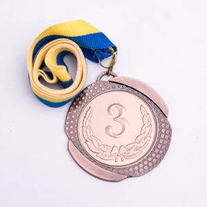 Медаль МА082 Бронза зі стрічкою D70мм жетон D50мм