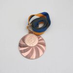 Медаль МА2950 Бронза зі стрічкою D50мм жетон Д25мм